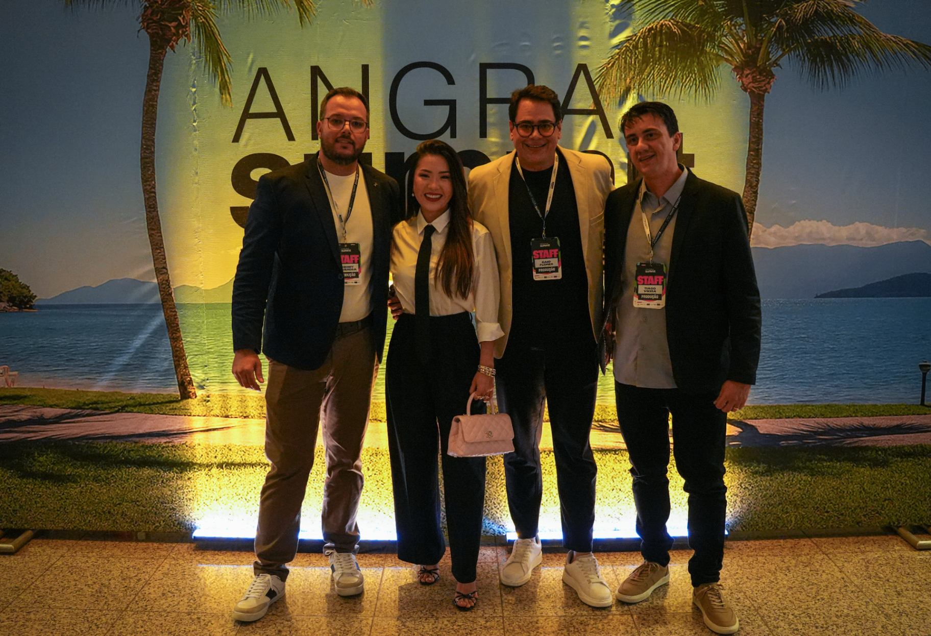 Equipe no painel do Angra Summit